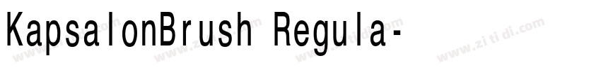 KapsalonBrush Regula字体转换